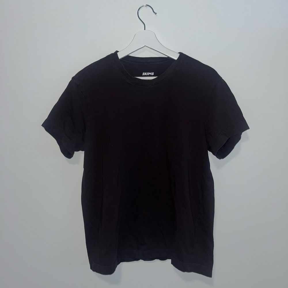 Skims Classic Brown Crewneck T-Shirt (Size: M)